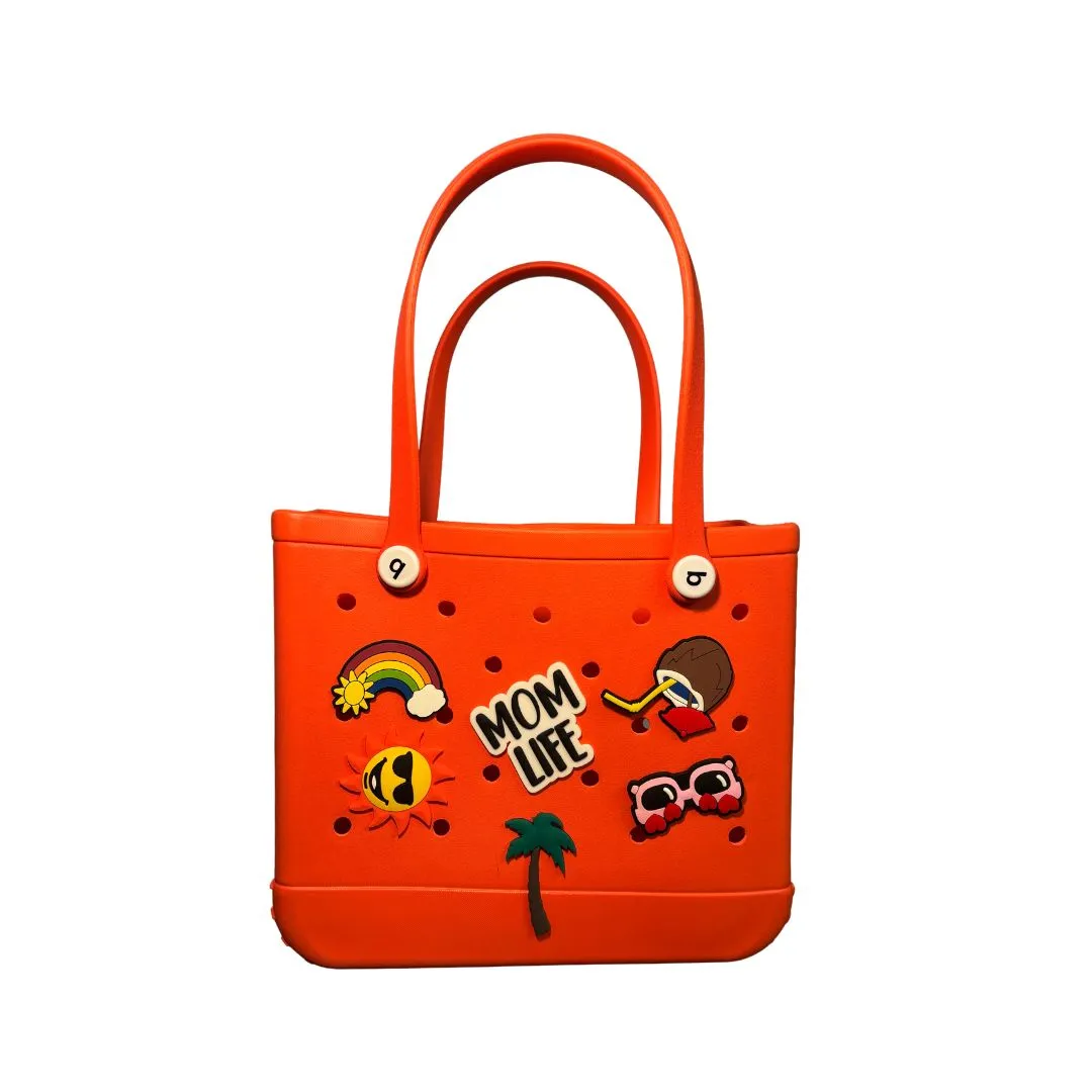 Mom Life - Big Silicone Beach Bag