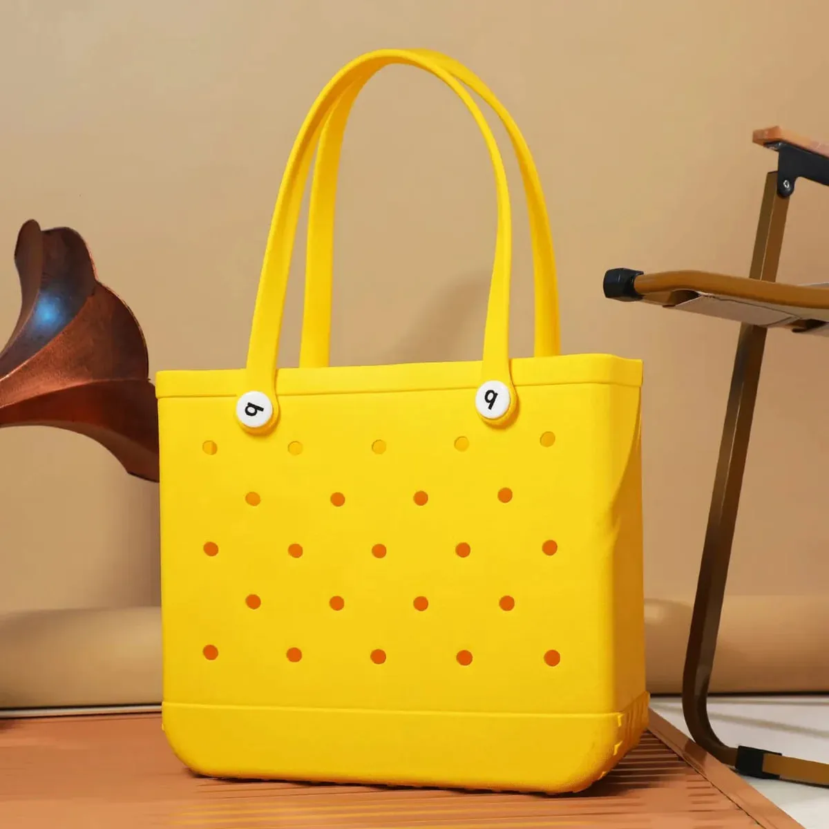 Mom Life - Big Silicone Beach Bag