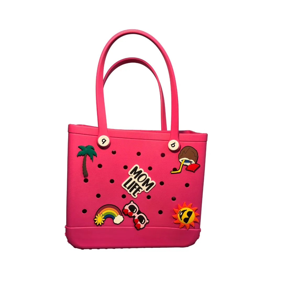 Mom Life - Big Silicone Beach Bag