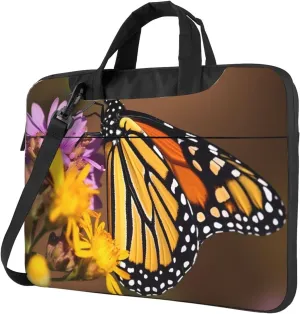 Monarch Butterfly Laptop Tote Bag for Men Women Laptop Sleeve Shoulder Briefcase Messenger Computer Bag