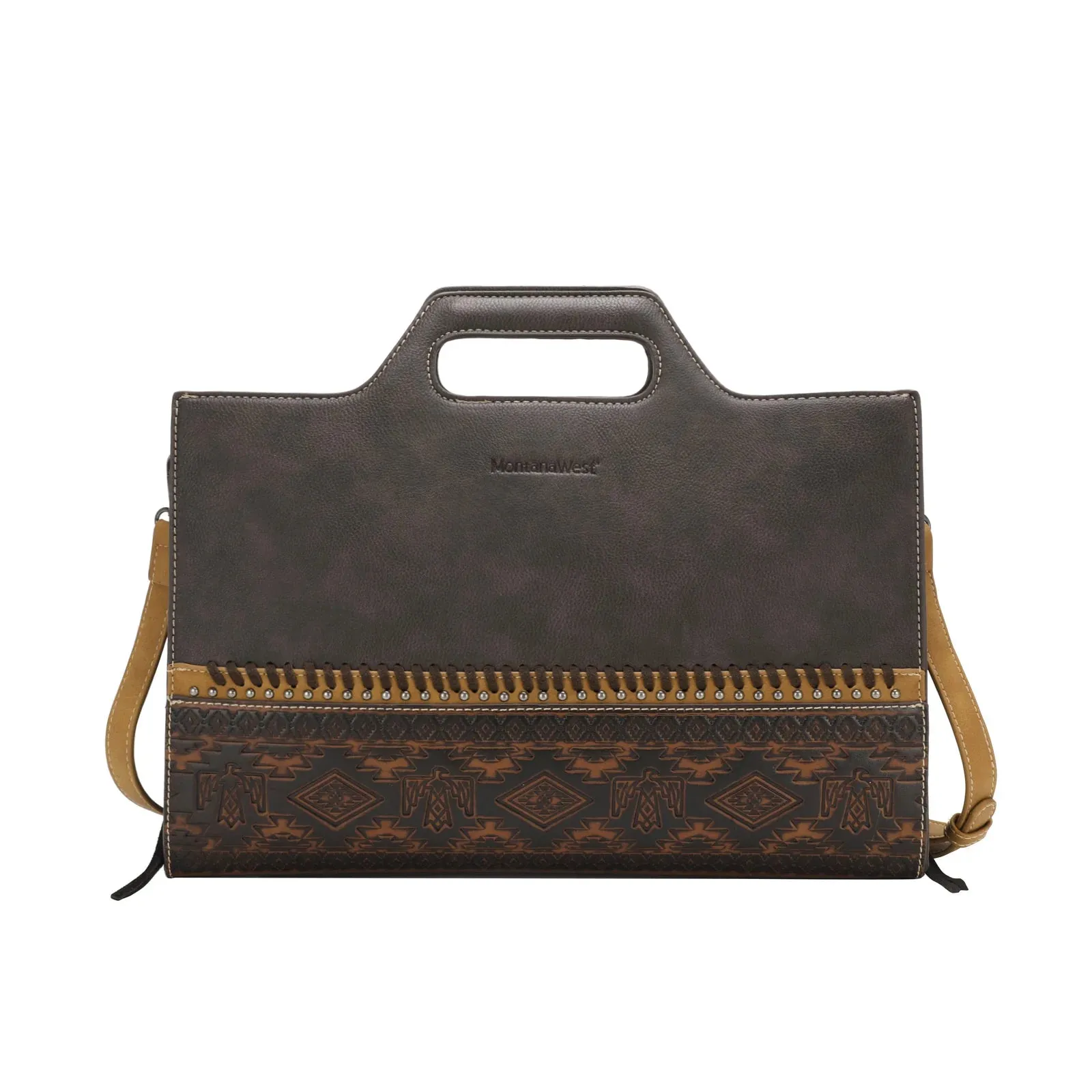 Montana West Aztec Tooled Collection Laptop Case
