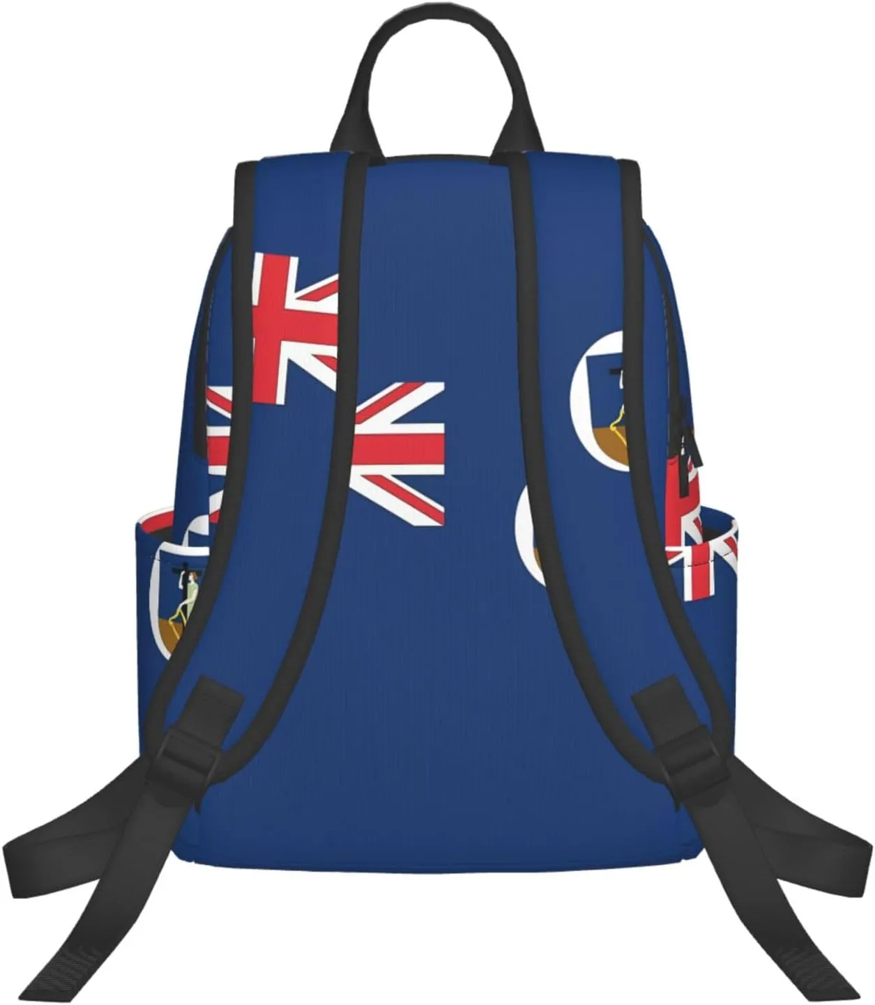 Montserrat Flag Casual Laptop Backpack Travel Rucksack Sports Daypack Adjustable Strap Bags with Multi-Pockets for Working Running Camping