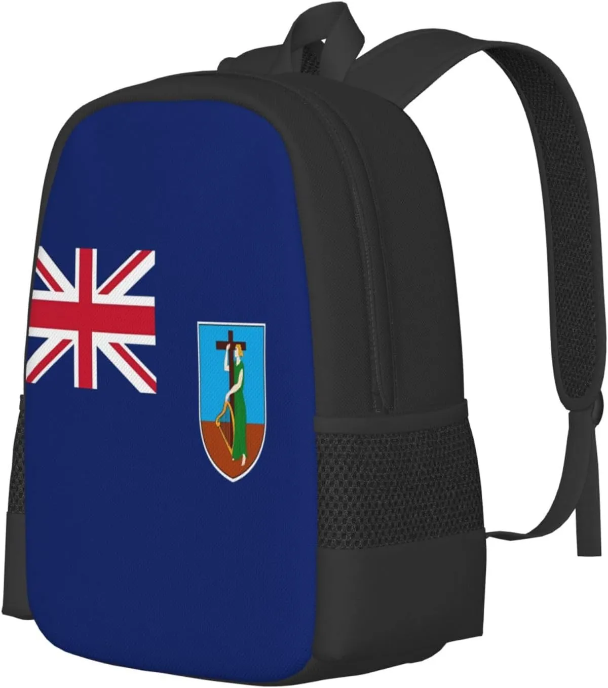 Montserrat Flag Travel Backpack Casual Backpacks 15 Inch Laptop Back Pack Lightweight Rucksack Outdoor Sport Daypack Large Bags for Working Camping Hiking