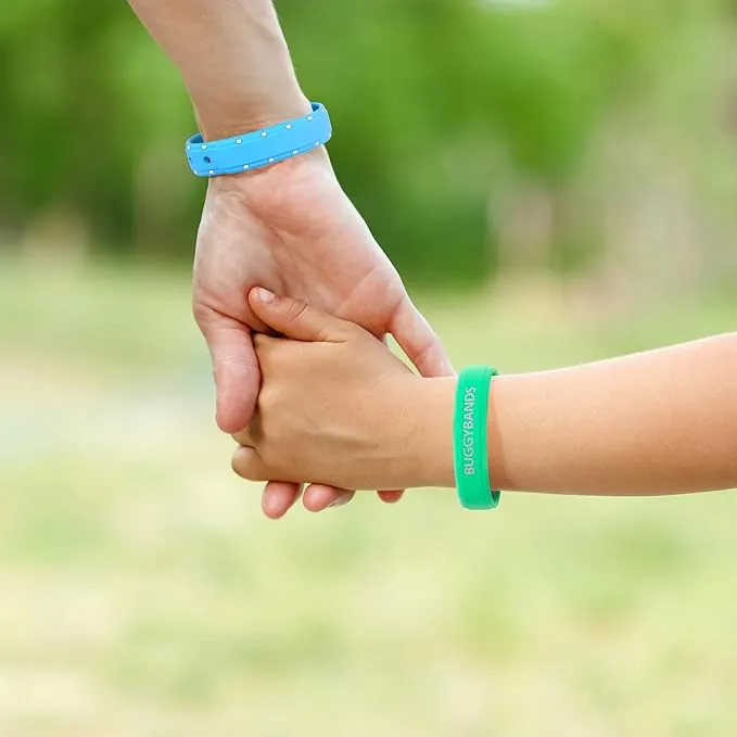 Mosquito Repellent Bracelets, 4 Pack Silicone Mosquito Repellent Wristbands, DEET-Free Insect & Bug Repellent Wrist Bands for Adults and Kids Indoor Outdoor Use