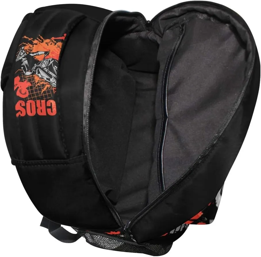 Motorcycle Backpack Dirt Bike School Bookbag for Boys Girls Computer Backpacks Book Bag Travel Hiking Camping Daypack for Children's Gifts