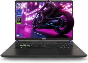 MSI Vector 16 HX Gaming Laptop, Intel i9-14900HX, 64 GB DDR5 RAM, 4 TB PCIe SSD, 16" WQXGA (2560x1600) 240Hz Display, Nvidia G-Force RTX 4070, RGB Backlit Keyboard, W11 Pro, Gray
