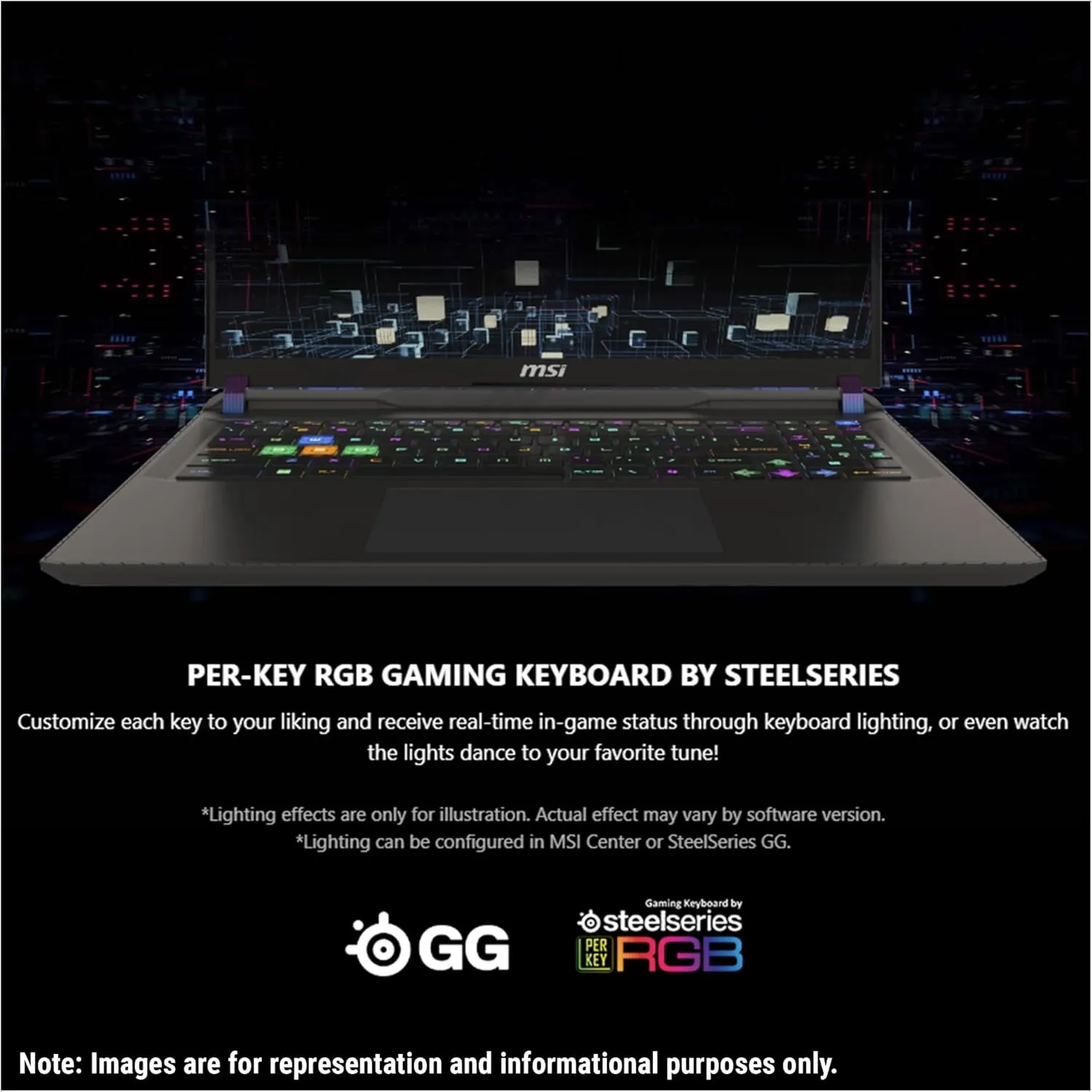 MSI Vector 16 HX Gaming Laptop, Intel i9-14900HX, 64 GB DDR5 RAM, 4 TB PCIe SSD, 16" WQXGA (2560x1600) 240Hz Display, Nvidia G-Force RTX 4070, RGB Backlit Keyboard, W11 Pro, Gray