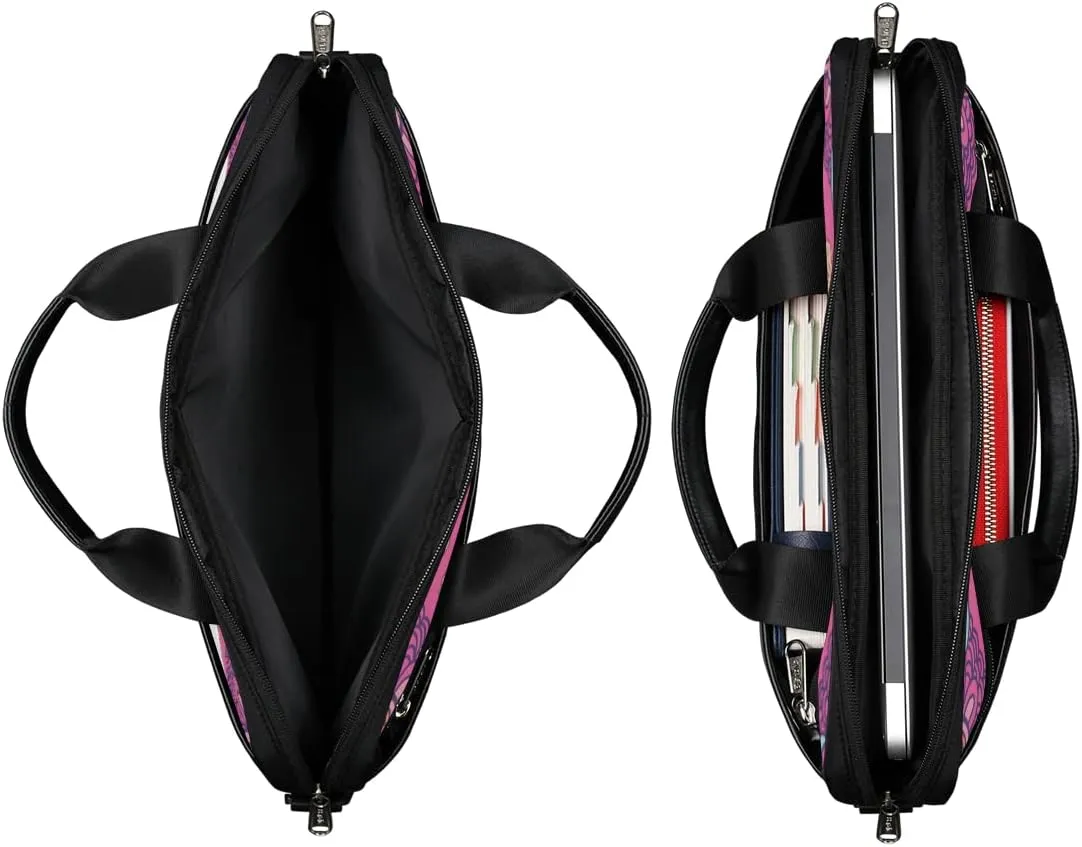 Muertos Skull Laptop Shoulder Messenger Bag Waterproof Laptop Briefcase Handle Padded Strap