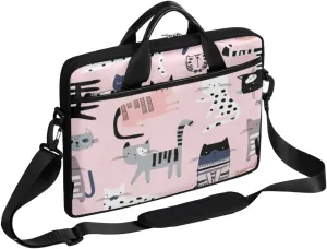 Muertos Skull Laptop Shoulder Messenger Bag Waterproof Laptop Briefcase Handle Padded Strap