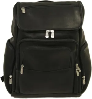 Multi-Pocket Laptop Backpack, Black, One Size