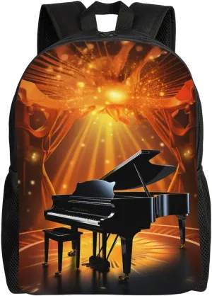Musical Theatre Travel Backpack for Women Men Large Laptop Bag 16.1Inch College Bag Casual Daypack