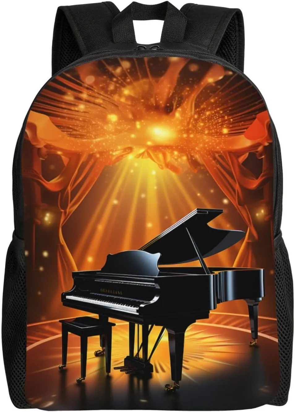 Musical Theatre Travel Backpack for Women Men Large Laptop Bag 16.1Inch College Bag Casual Daypack