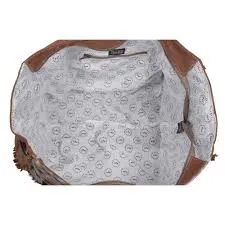Myra Juniper Canvas and Hair on Weekender Bag