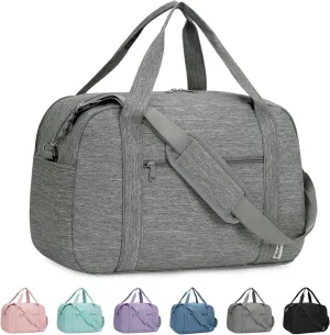 Narwey 18" Carry on Bag with Laptop Compartment 15.6 Inch Travel Duffel Bag for Spirit Airlines Personal Item Bag Overnight Weekender Bag with Wet Pocket for Women and Men (Grey)