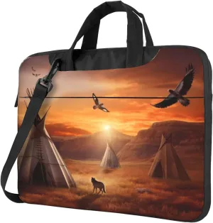 Native American Tribes Laptop Tote Bag for Men Women Laptop Sleeve Shoulder Briefcase Messenger Computer Bag