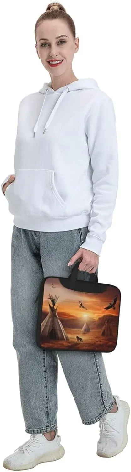 Native American Tribes Laptop Tote Bag for Men Women Laptop Sleeve Shoulder Briefcase Messenger Computer Bag