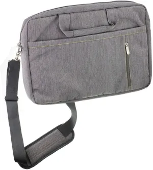 Navitech Grey Sleek Water Resistant Travel Bag - Compatible with ENTITY Book 11.6" 2-in-1 Targa Laptop
