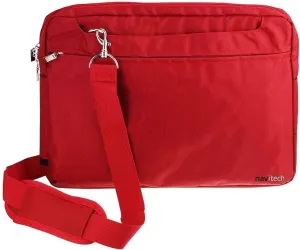 Navitech Red Sleek Water Resistant Travel Bag - Compatible with Acer Chromebook Spin 312 CP312-1H 12.2" Convertible Laptop