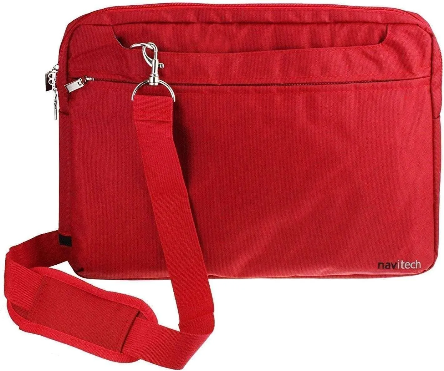 Navitech Red Sleek Water Resistant Travel Bag - Compatible with Acer Chromebook Spin 312 CP312-1H 12.2" Convertible Laptop
