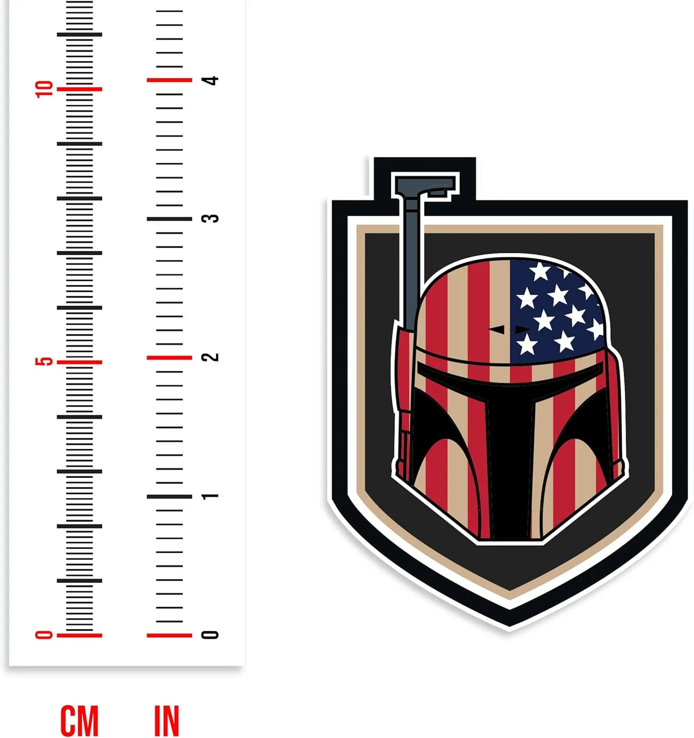 NEO Tactical Gear Bounty Hunter US Flag Die Cut Vinyl Sticker Pack (20)