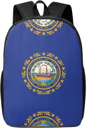 New Hampshire state flag Print Travel Backpack Carry On Flight Approved-Laptop Backpack,Personal Item Travel Bag with Friendly Design