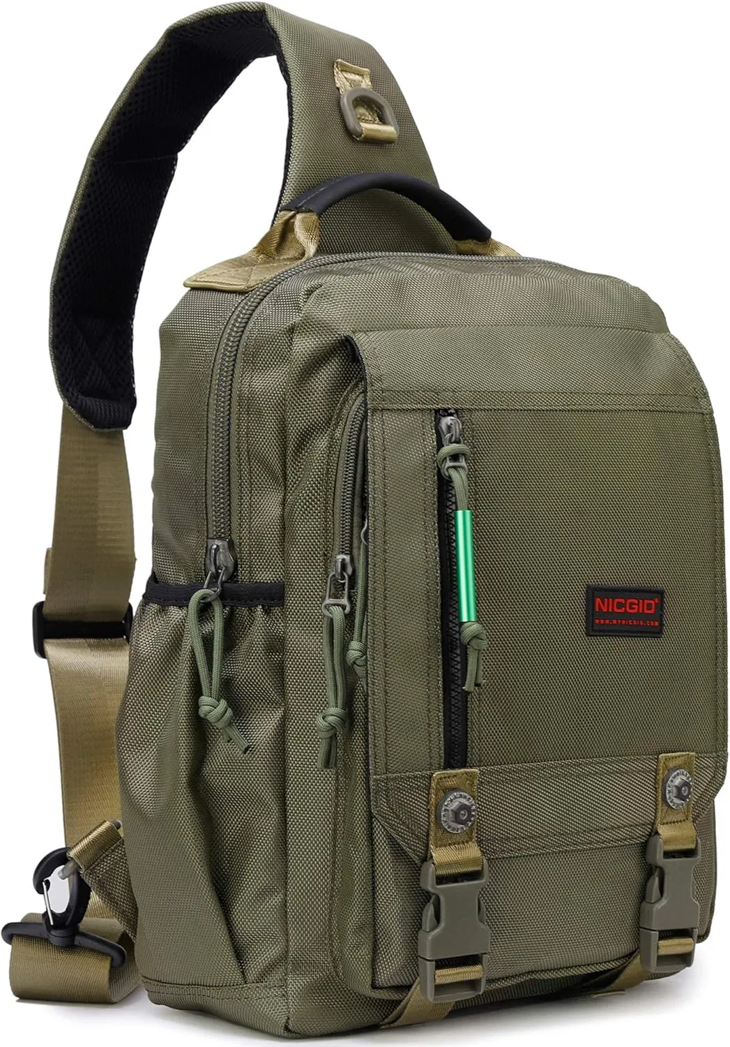 NICGID Sling Bags Chest Shoulder Backpacks, 13.3'' 14.1'' 15.6''Laptop Backpack Crossbody Messenger Bag Travel Outdoor