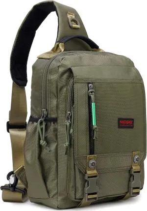 NICGID Sling Bags Chest Shoulder Backpacks, 13.3'' 14.1'' 15.6''Laptop Backpack Crossbody Messenger Bag Travel Outdoor