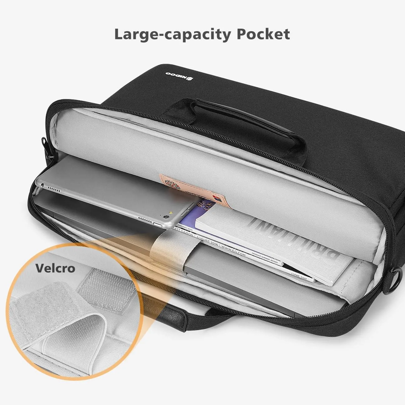NIDOO 13 Inch Laptop Briefcase Shoulder Bag Sleeve for 14" MacBook Pro M3 M2 / 13.6" Macbook Air / 13.5" Surface Laptop 5 4/14" IdeaPad Flex 5 / ThinkPad E14 T14 / HP Pavilion x360 / Latitude 7440
