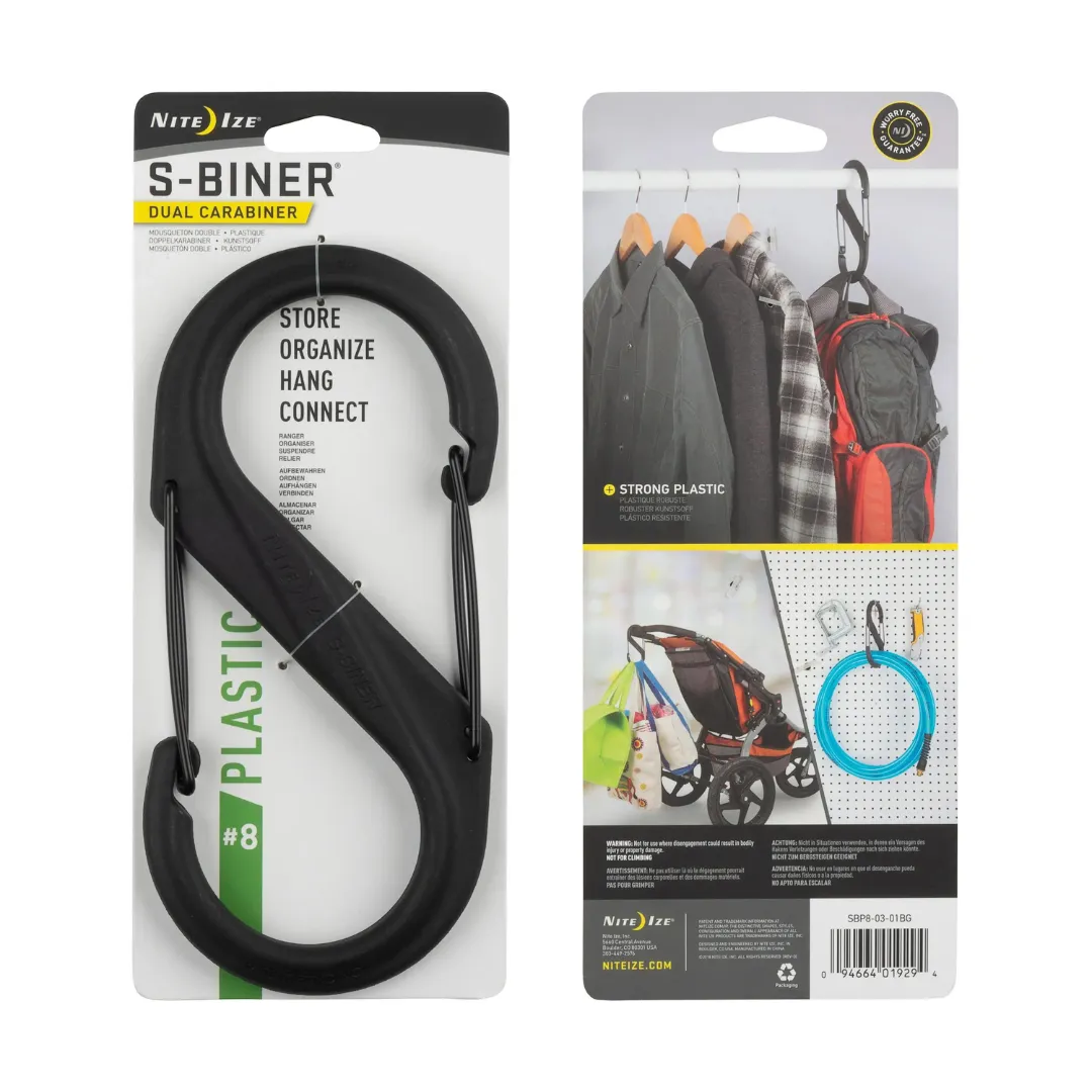 Nite Ize S-Biner Plastic Dual Carabiner - #8 #10