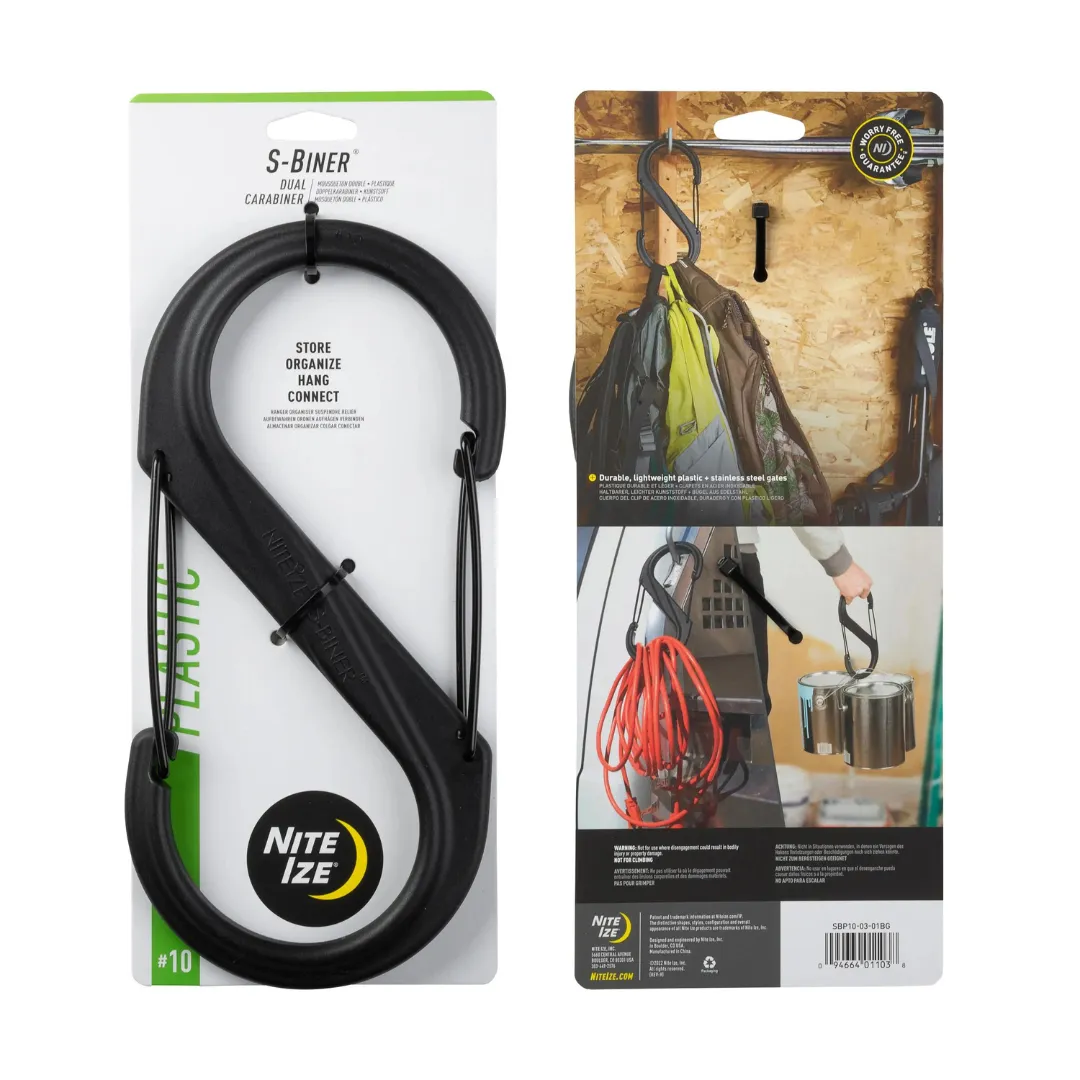 Nite Ize S-Biner Plastic Dual Carabiner - #8 #10