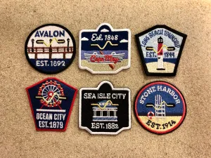 Novelty Beach Tag/Badge Patches