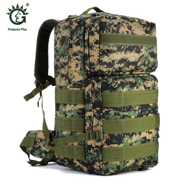 Nylon Army Customer-first Military Backpack Large Outdoor Hiking Molle All-in-one Backpack Size Tactical Bag Bag Waterproof 55L Camping Bags Hunting