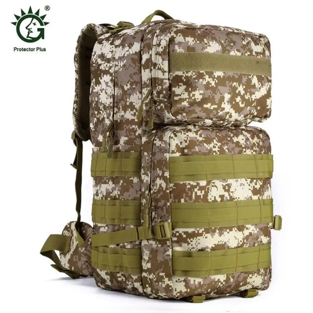 Nylon Army Customer-first Military Backpack Large Outdoor Hiking Molle All-in-one Backpack Size Tactical Bag Bag Waterproof 55L Camping Bags Hunting