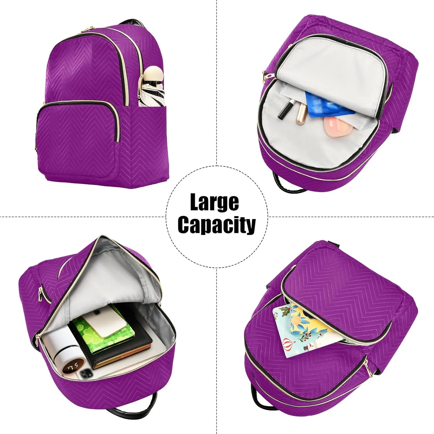 ODAWA Travel Bag for Women Ladies Shoulder Bag Handbag Patriarch Back Pack Purse Light Weight Backpacks for Travel