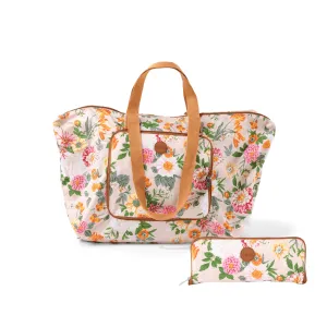 OiOi Fold Up Tote Garden Party