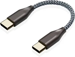 okcsc DAC/OTG Cable - High-End DAC/Amplifier Adapter for Type C Headphones, Compatible with FiiO K3, Khadas Tone 2 Pro to USB C Mobile