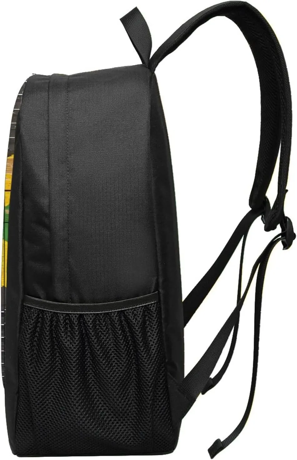 Old Acoustic Guitar With Jamaican Flag Casual Backpacks Sports Backpack Large Capacity Travel Rucksack Laptop Daypack with Multi-Pockets Adjustable Strap Work Bag for Hiking