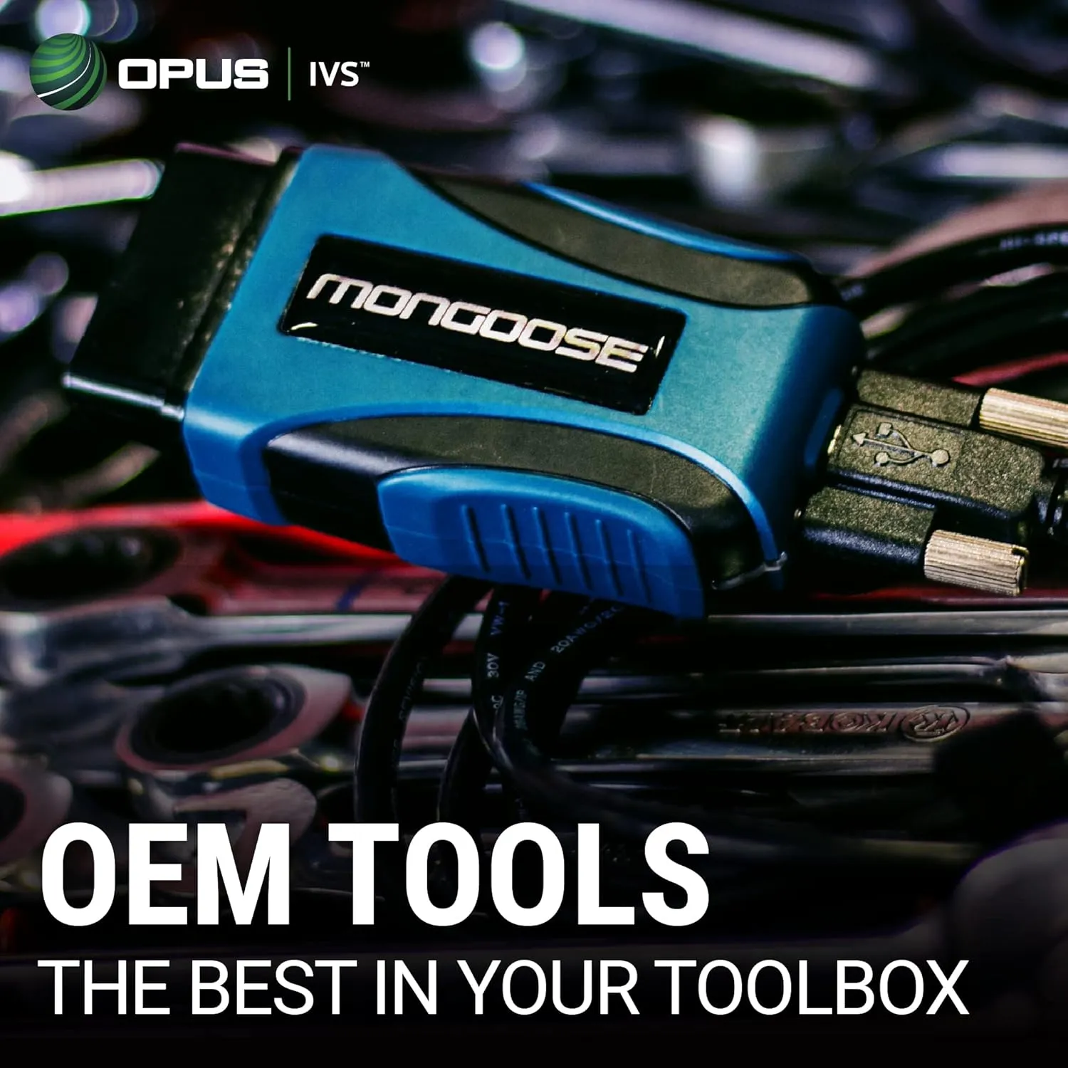 Opus IVS Mongoose-Plus J2534 OEM Vehicle Interface Cable - Ford/Lincoln/Mercury OEM Reprogramming and Diagnostics