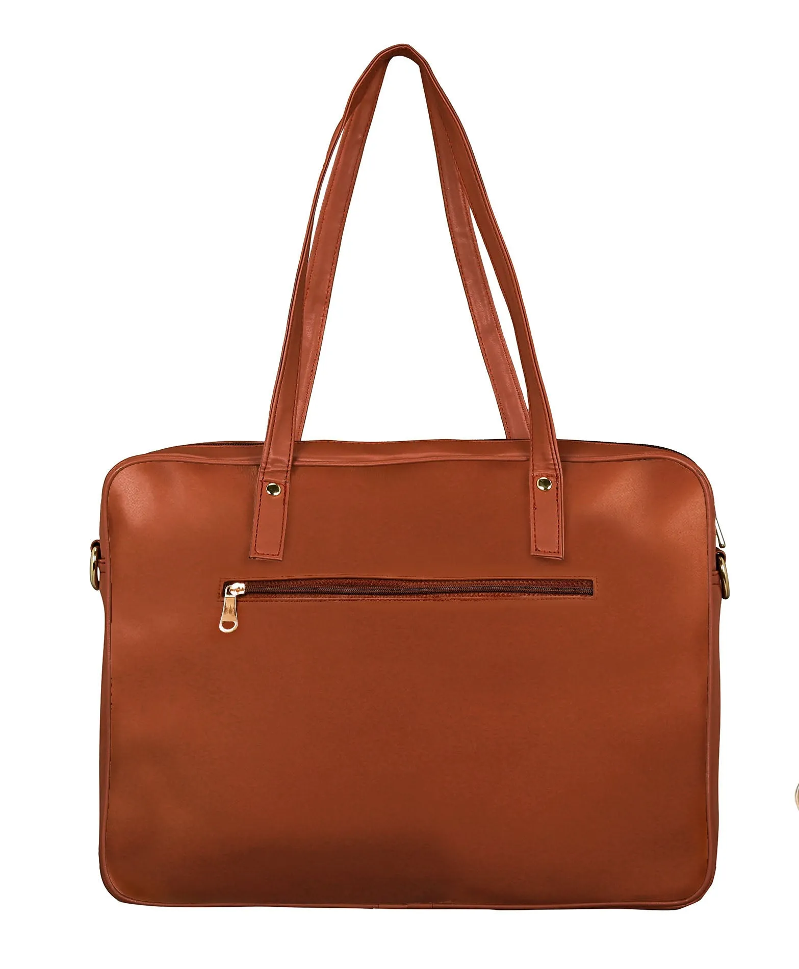 Origami Printed Laptop Handbag Off White