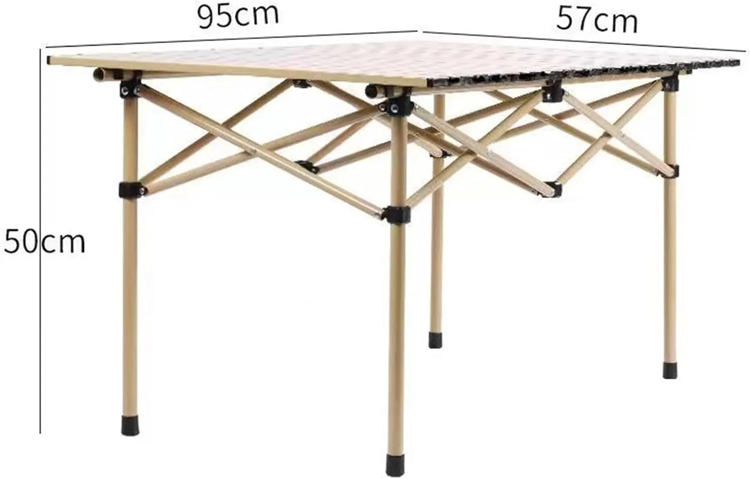 Outdoor Camping Table Aluminum Alloy Table Multifunctional Barbecue Table Folding Camping Picnic Table Camping Furniture