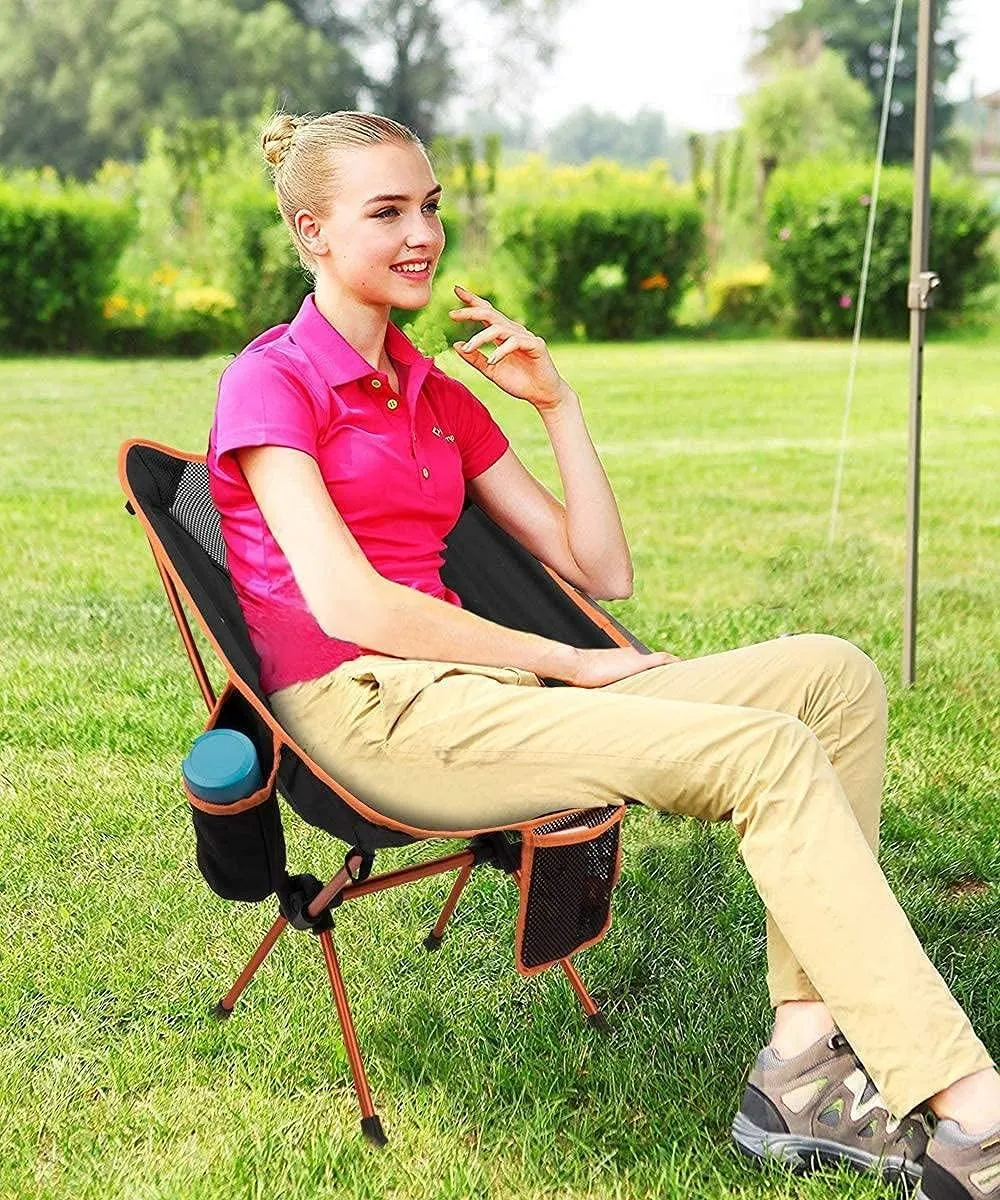 Outdoor, Fishing Chair, Beach Chair, That can be Used for Picnic, Beach, Camping and Fishing-Orange_Chair