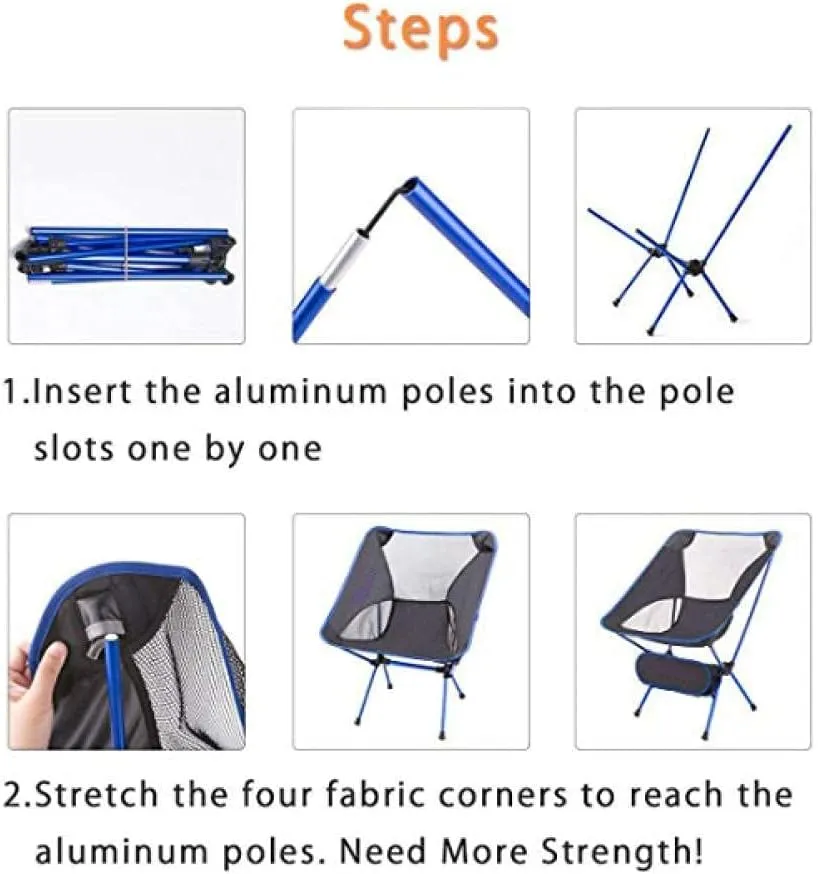Outdoor, Fishing Chair, Beach Chair, That can be Used for Picnic, Beach, Camping and Fishing-Orange_Chair