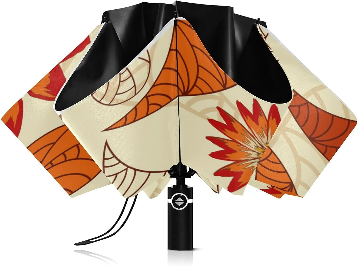 Oyihfvs Automatic Umbrella, Folding Umbrella Reinforced Anti-UV Sun rain Auto Open/Close