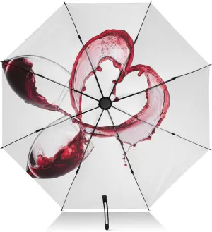 Oyihfvs Automatic Umbrella, Folding Umbrella Reinforced Anti-UV Sun rain Auto Open/Close