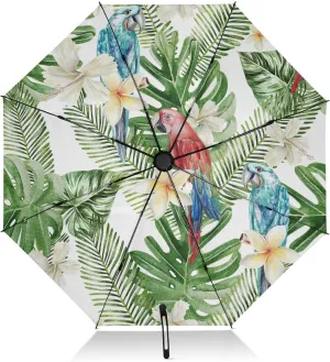 Oyihfvs Automatic Umbrella, Folding Umbrella Reinforced Anti-UV Sun rain Auto Open/Close