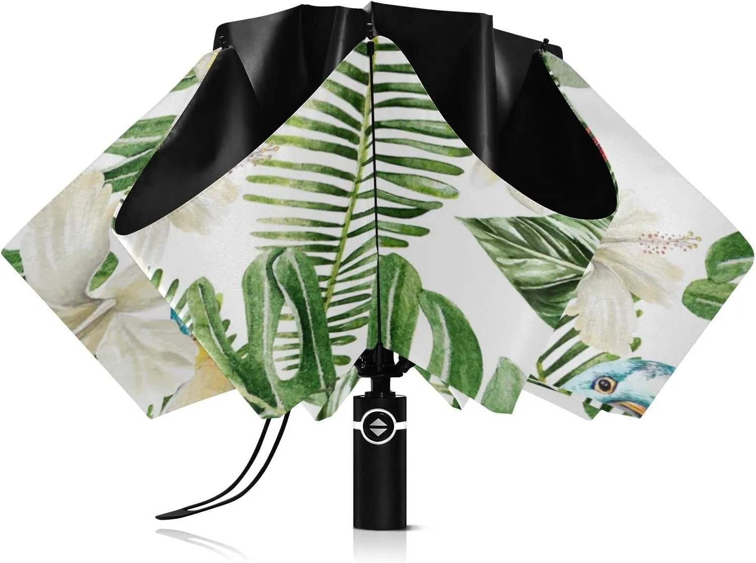 Oyihfvs Automatic Umbrella, Folding Umbrella Reinforced Anti-UV Sun rain Auto Open/Close