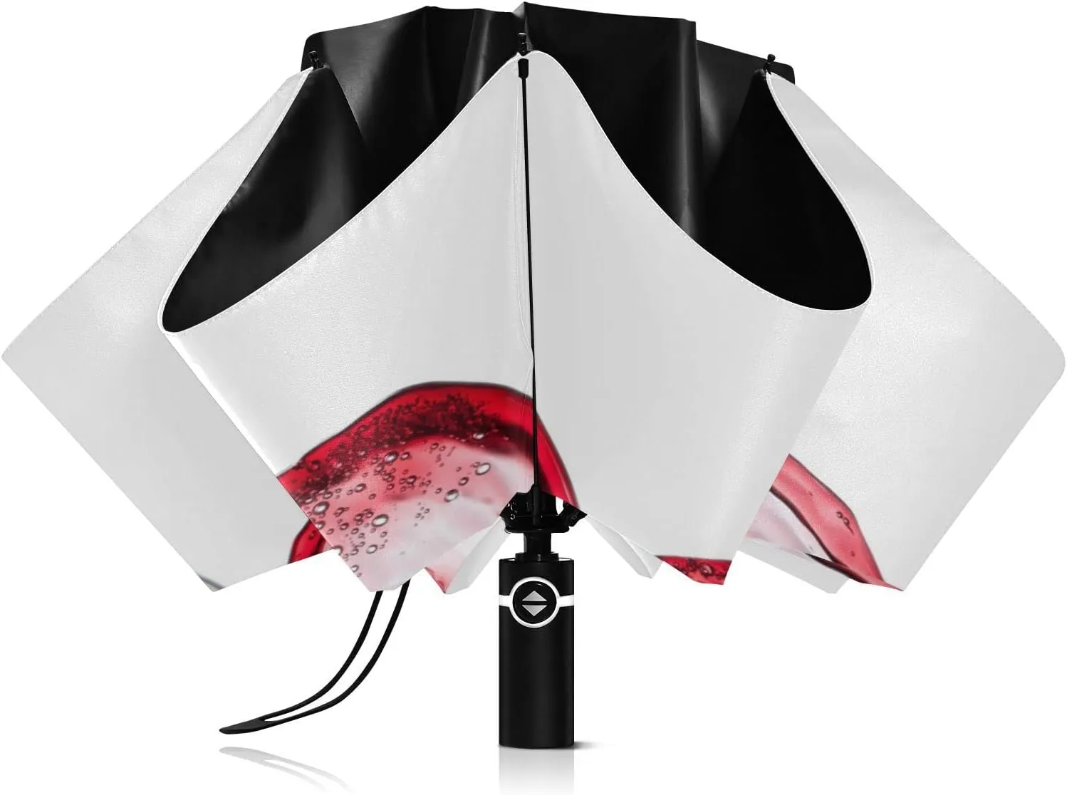 Oyihfvs Automatic Umbrella, Folding Umbrella Reinforced Anti-UV Sun rain Auto Open/Close