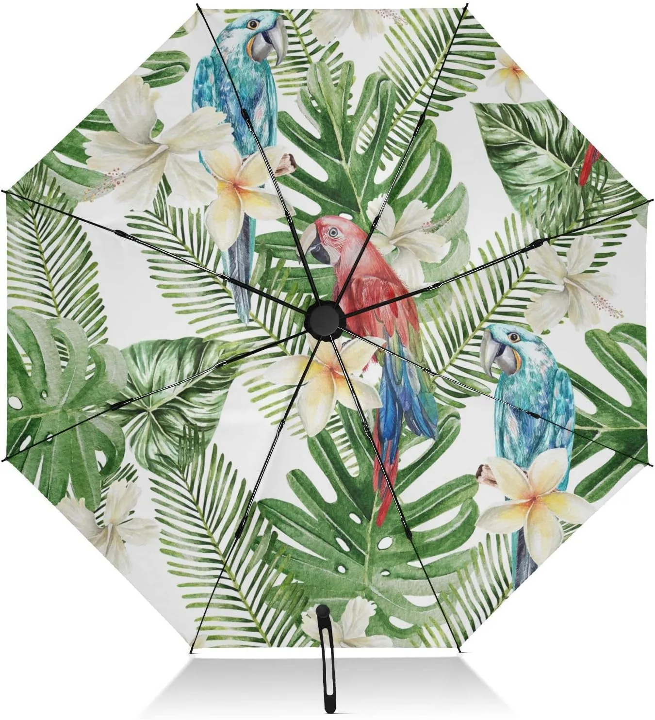 Oyihfvs Automatic Umbrella, Folding Umbrella Reinforced Anti-UV Sun rain Auto Open/Close