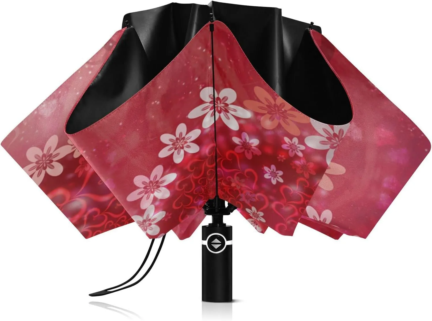 Oyihfvs Automatic Umbrella, Folding Umbrella Reinforced Anti-UV Sun rain Auto Open/Close