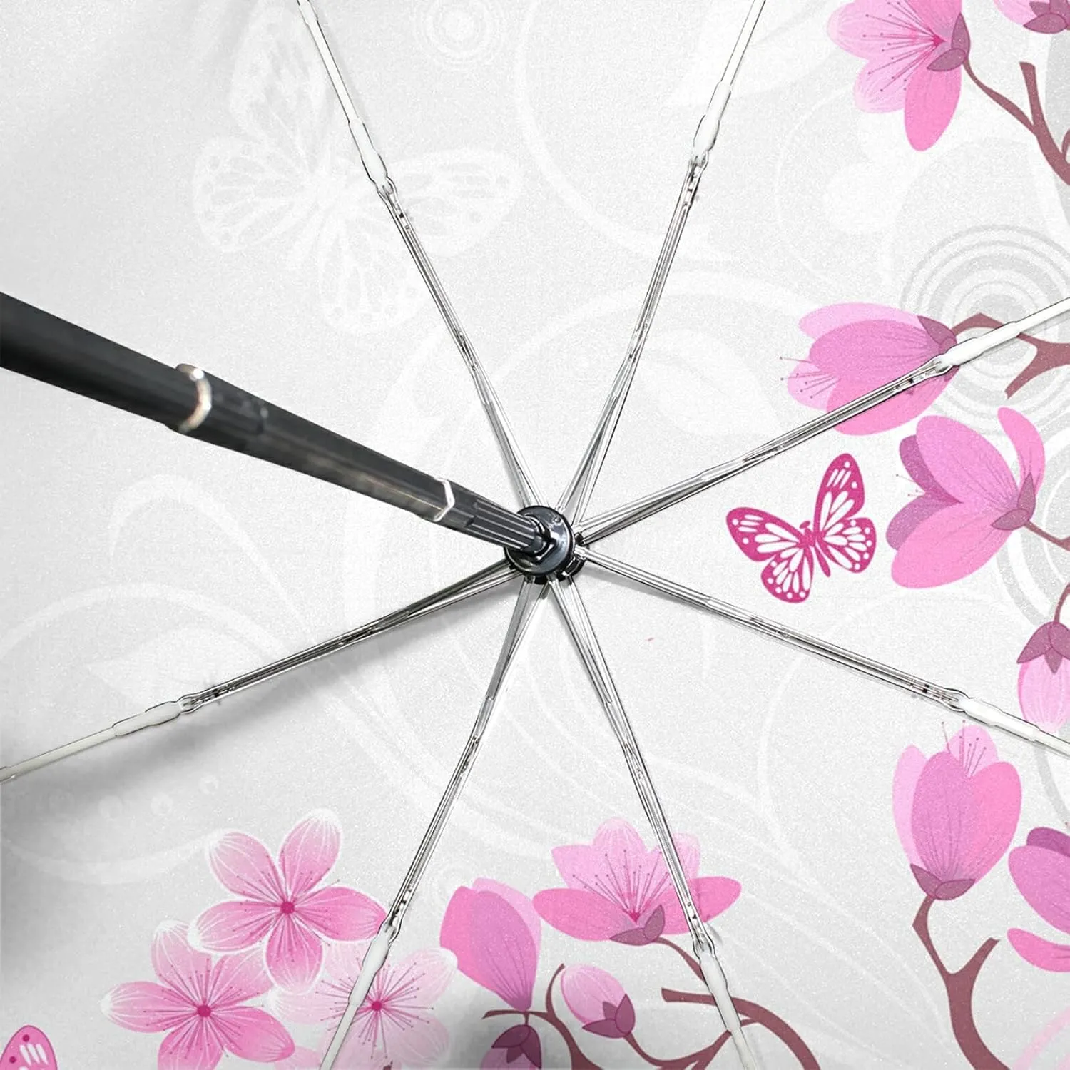 Oyihfvs Automatic Windproof Waterproof Umbrella, Folding Umbrella Reinforced Portable Automatic Compact Anti-UV Sun rain Auto Open/Close